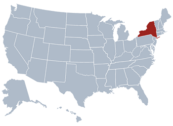 GEO location map of New York state