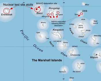 GEO location map of Marshall Islands state